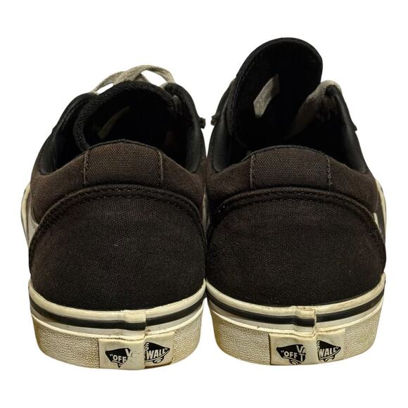 Vans Old Skool Black Canvas Low Top Sneakers Women's Size 9 Skate Classic Stripe - Picture 5 of 8